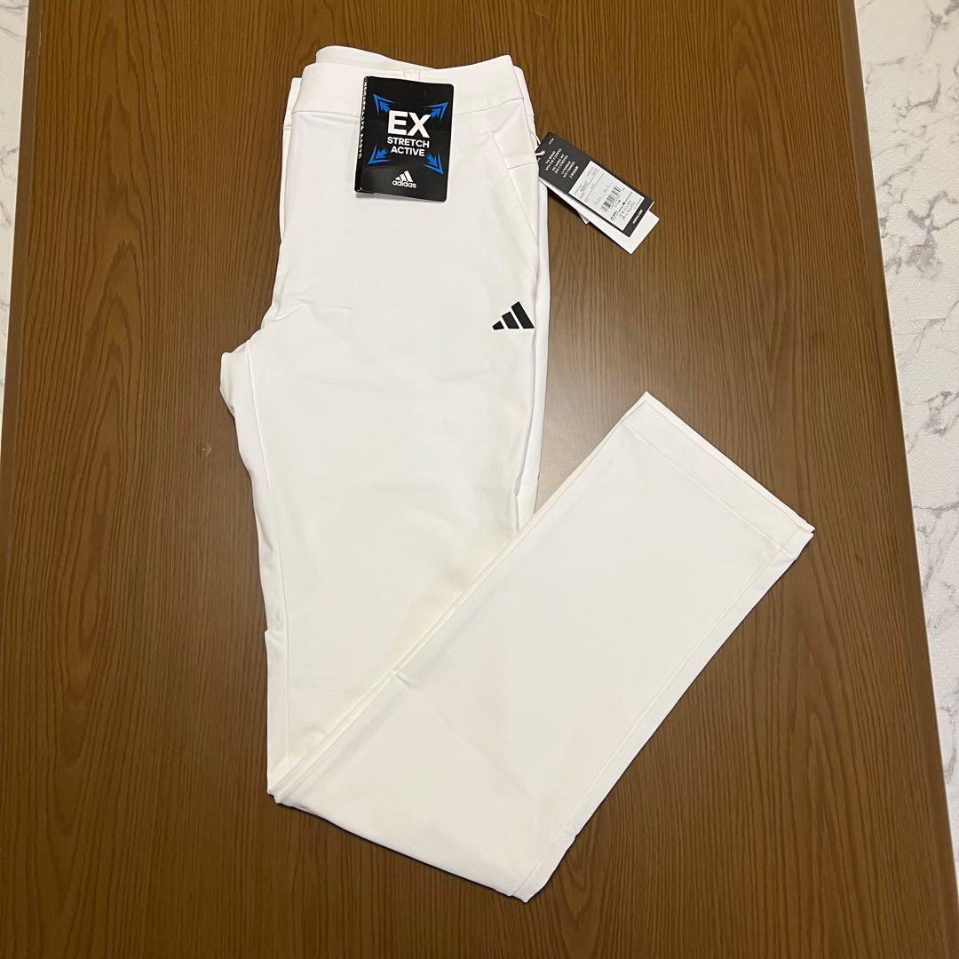 adidas ゴルフ　レディース　撥水 フルレングスパンツ ホワイト　L 新品