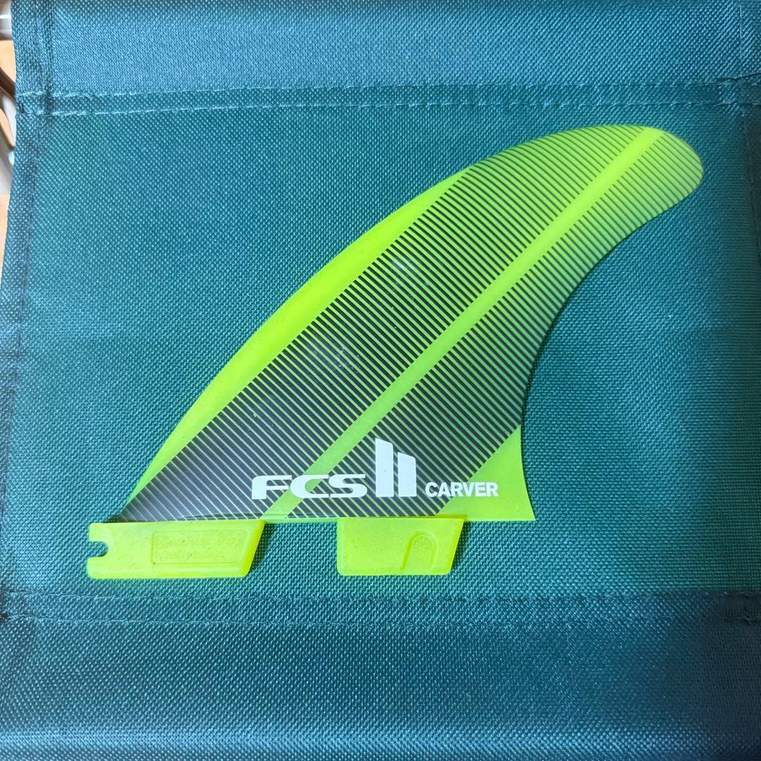 FCS II CARVER フィン 3枚セット グリーン