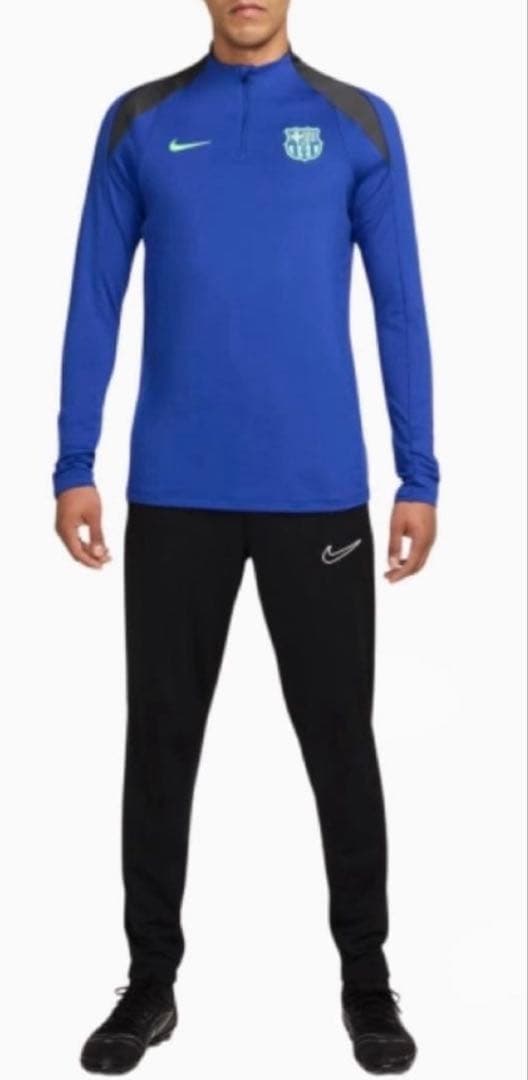 新品 XL NIKE×FC バルセロナ サッカードリルトップ ロングTシャツ