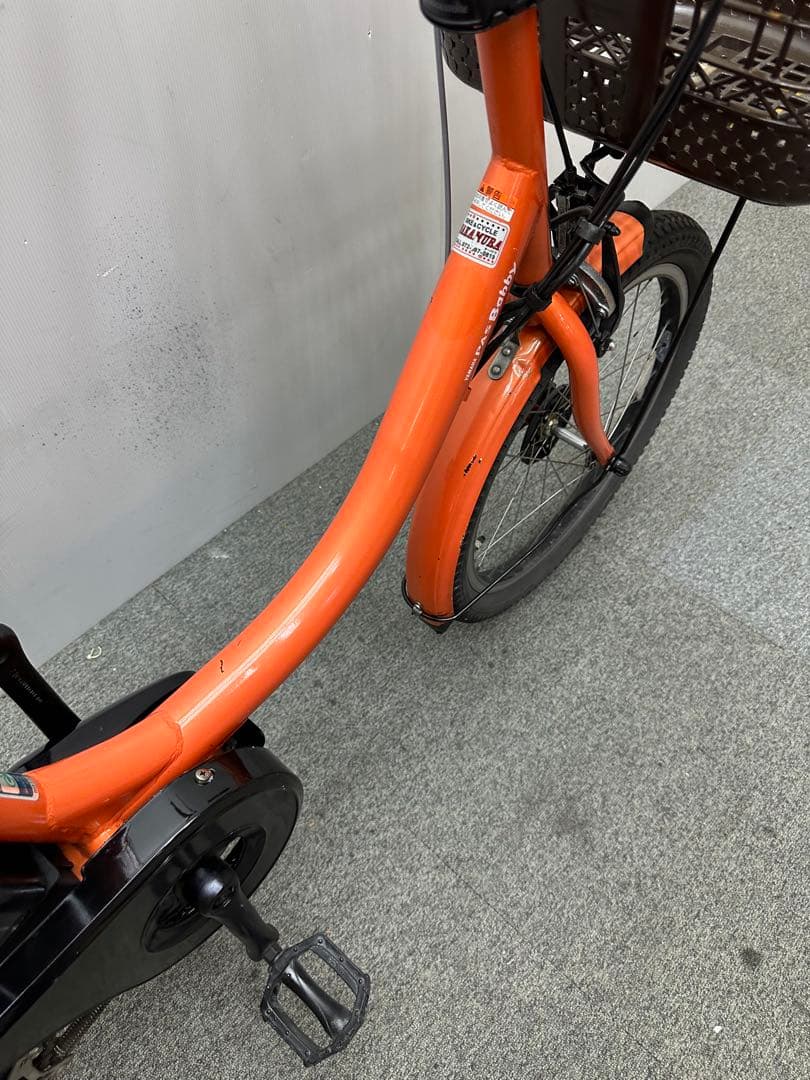 引き取り❗️チャイルドシート付き電動アシスト自転車　ヤマハパスバビー　お買い得品