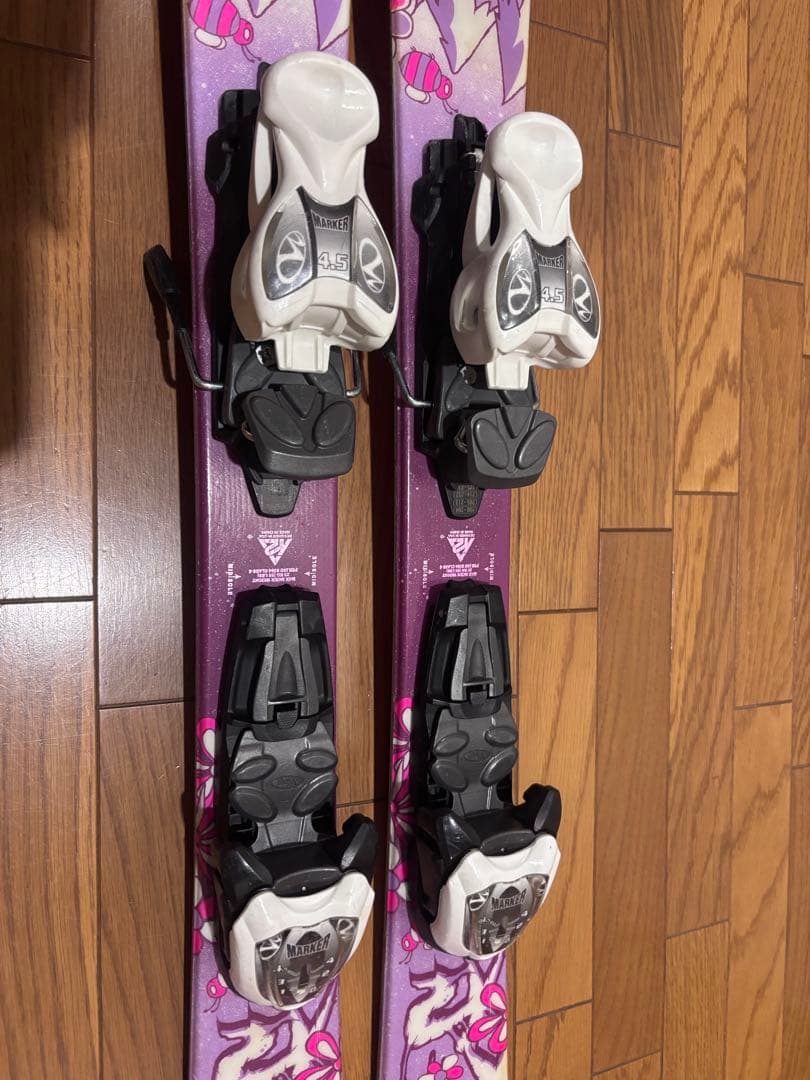 女の子　100cm K2スキー板、ブーツ、ポールセット