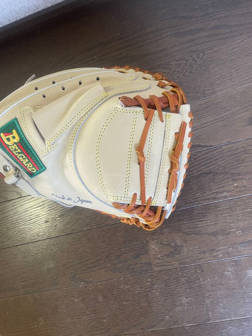 ベルガード　オーダー　軟式用キャッチャーミット　　キャメル×タン　右投げ用