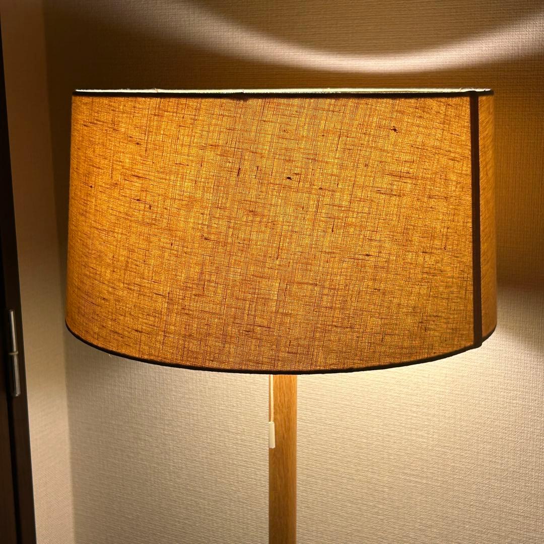 廃盤　無印良品　LED麻シェードフロアライト　照明