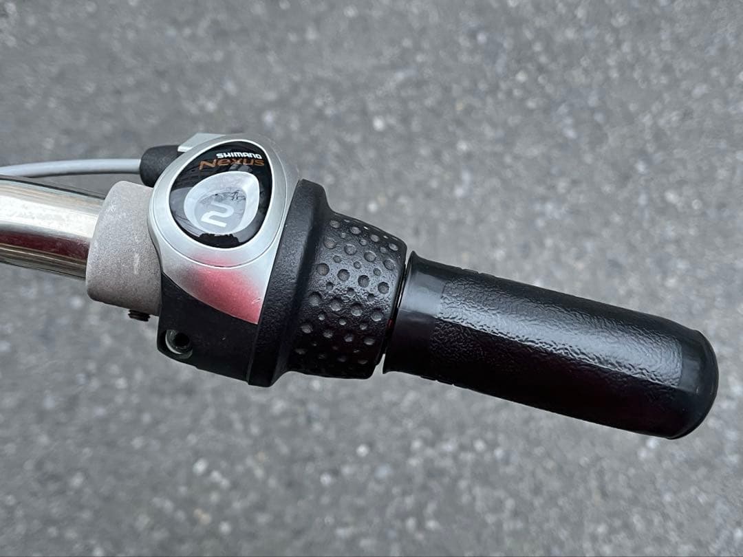 中古美品LEDオートライト内装3段自転車★大型カゴ★27インチ★黒※配達地域限定