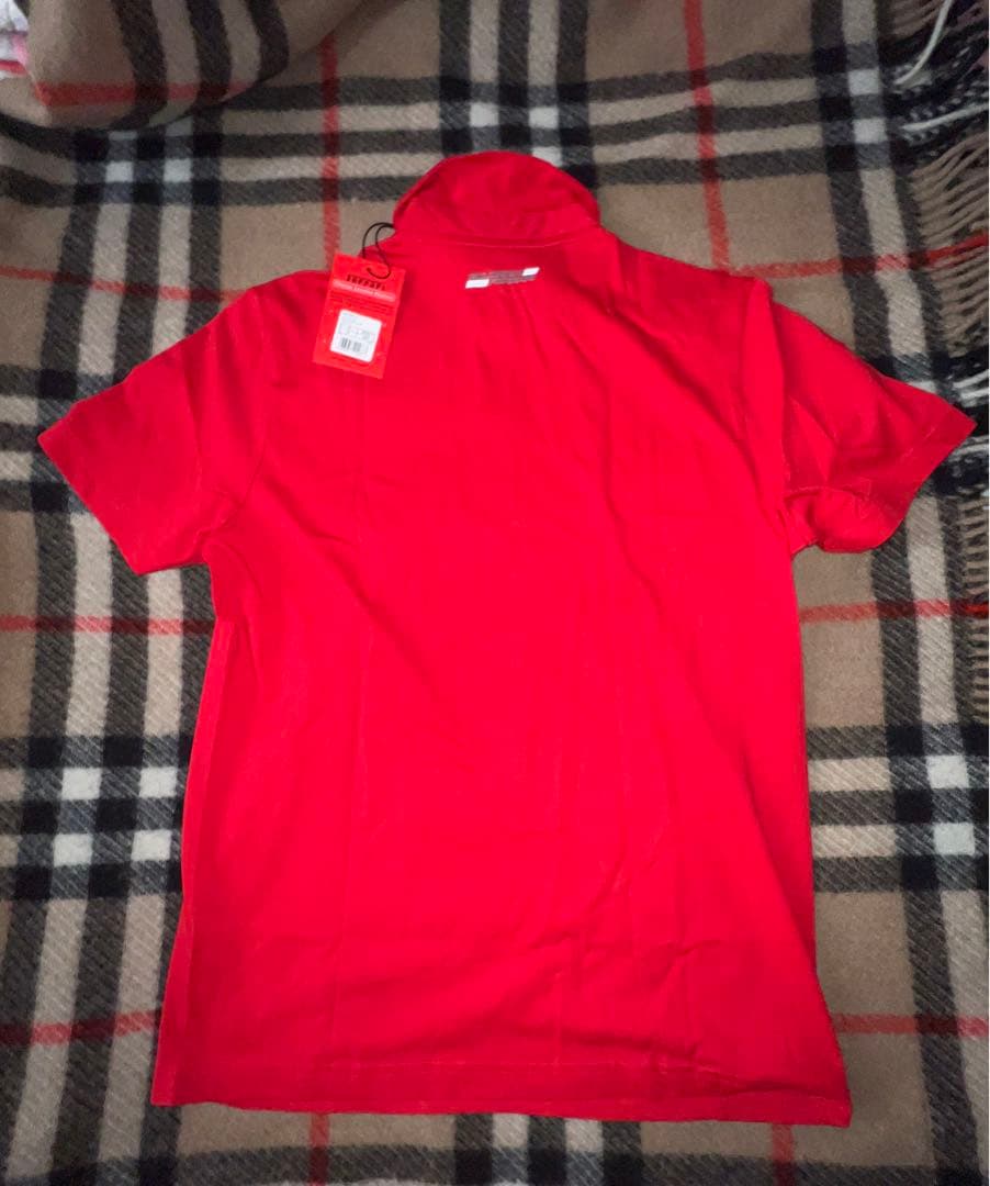 ☆新品☆ ポロシャツ　赤　メンズXL