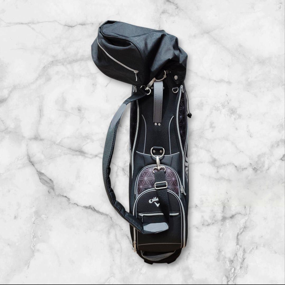 Callaway Solaire ゴルフバッグ ブラック ヘッドカバー付き