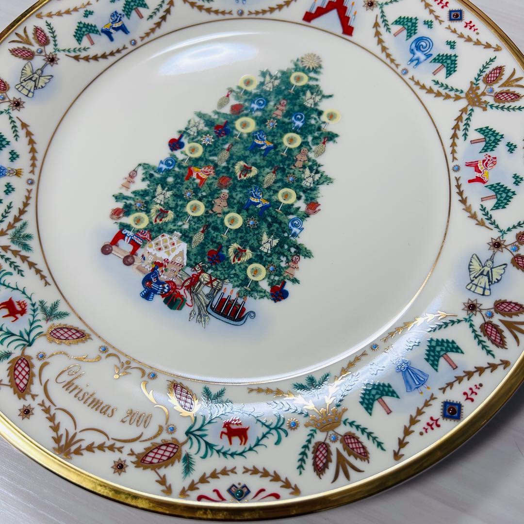 新品未使用LENOXクリスマスプレート2000年 コレクターズプレート
