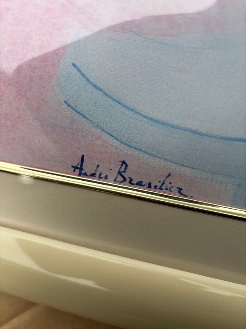 絵画　大　アンドレ・ブラジリエ（André Brasilier）バラ色の夢 名画