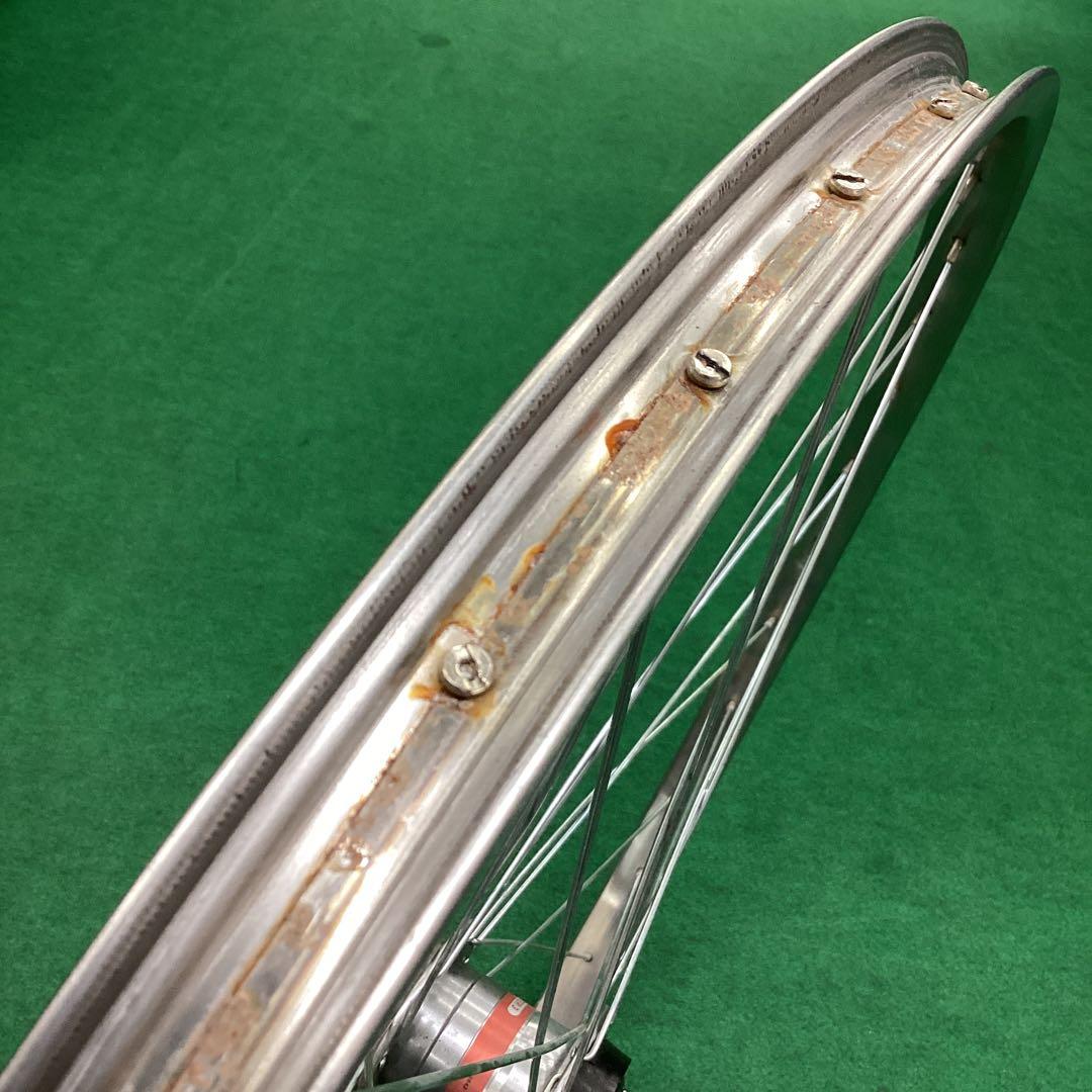 ステンレスリム　27x1-3/8　後　リア　内装3段　ローラーブレーキ 対応