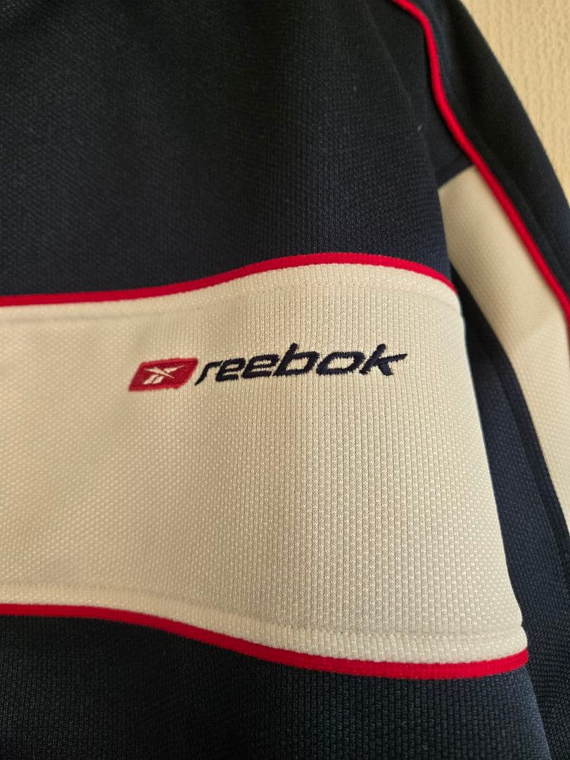reebok ジップアップジャケット S ネイビー