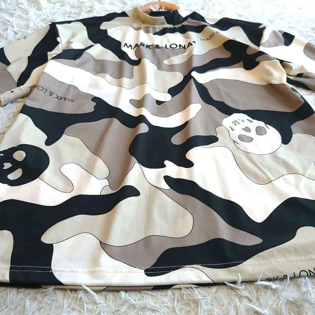 【美品】マークアンドロナ キムタク着用 カモフラ モックネックシャツ XL