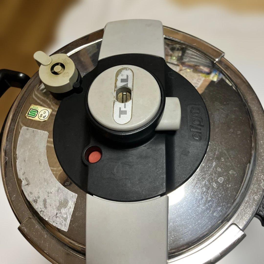 難ありT-faL 圧力鍋 ステンレスIH対応ティファールクリプソ・プルミエ 6L