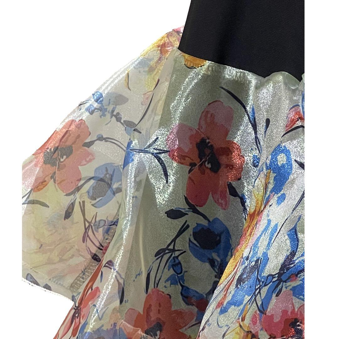【新品】社交ダンススカート/ラッフルフリルたっぷり/M〜L付近