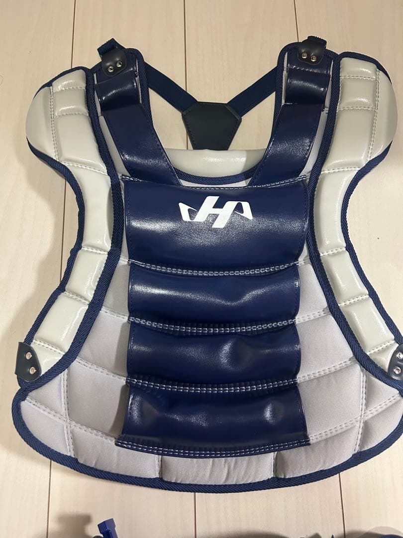 ハタケヤマ　キャッチャー防具ネイビー