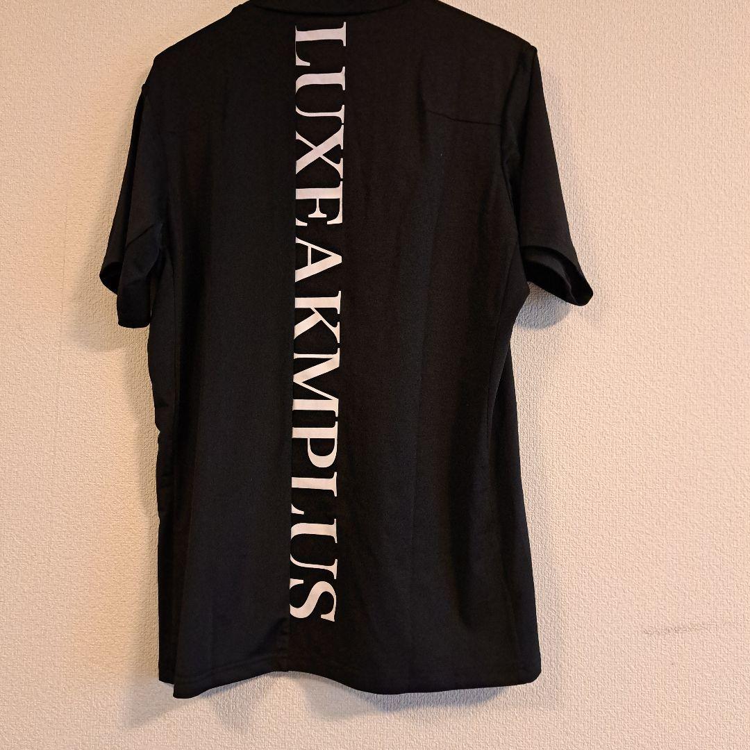 タグ付き！LUXEAKMPLUS Drape knit ブラックシャツ L