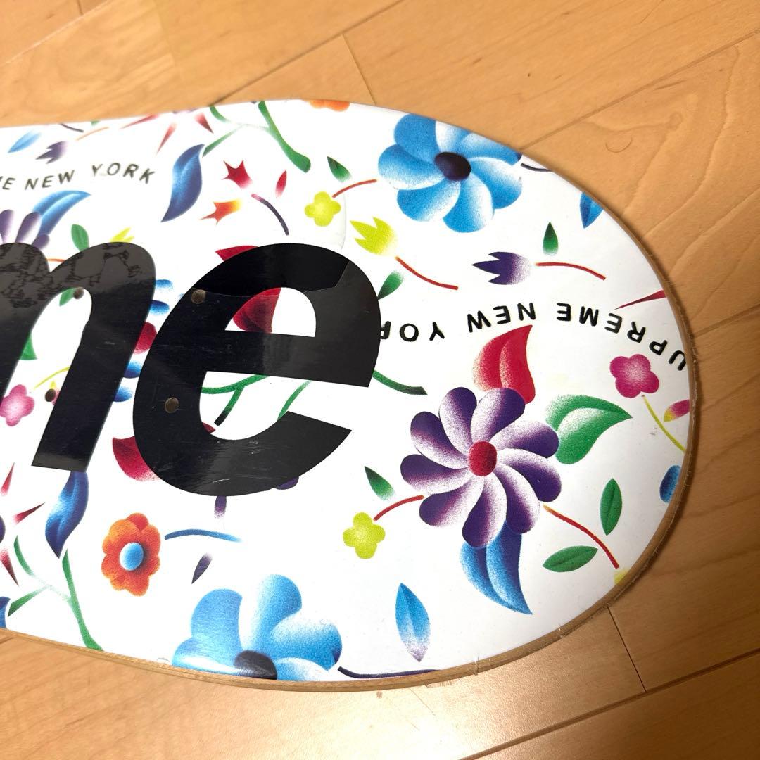 新品未使用Supreme Airbrushed Floral デッキ白