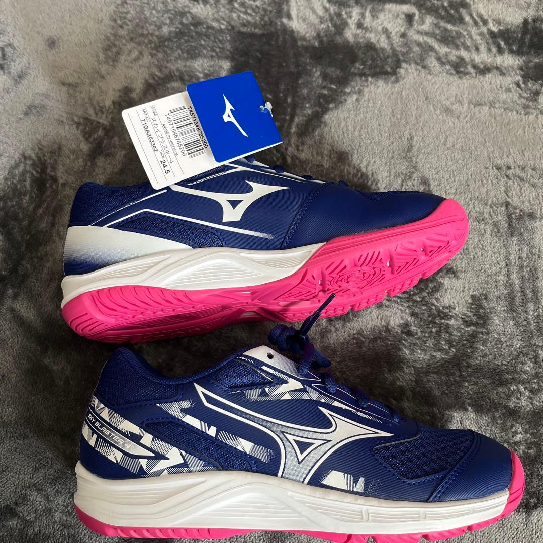新品 ミズノ バドミントン シューズ スカイブラスター4 24.5 MIZUNO