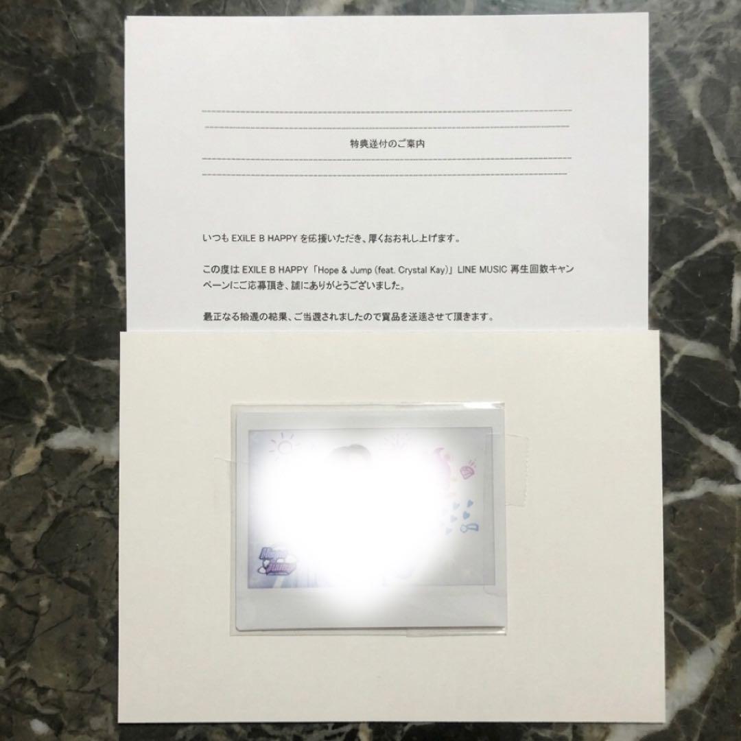 EXILE B HAPPY 小森隼 ワイドチェキ 当選品　GENERATIONS