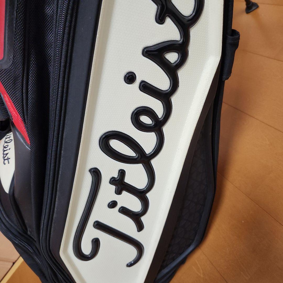 Titleist 9.5ゴルフキャディバッグ 黒/赤