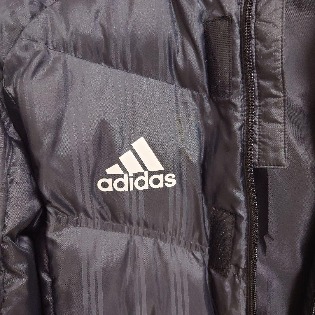 【美品】adidas アディダス 高機能ベンチコート 140サイズ　サッカー　黒