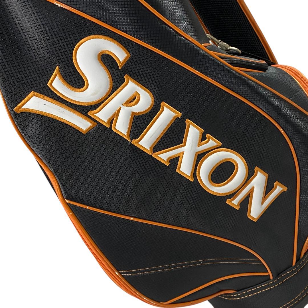SRIXON スリクソン キャディバッグ ブラック オレンジ ロゴ柄 ゴルフ