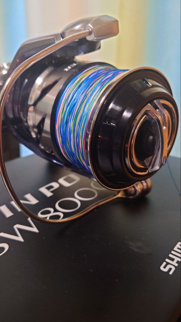 シマノ　21ツインパワーsw 8000hg 未使用　PEライン付属