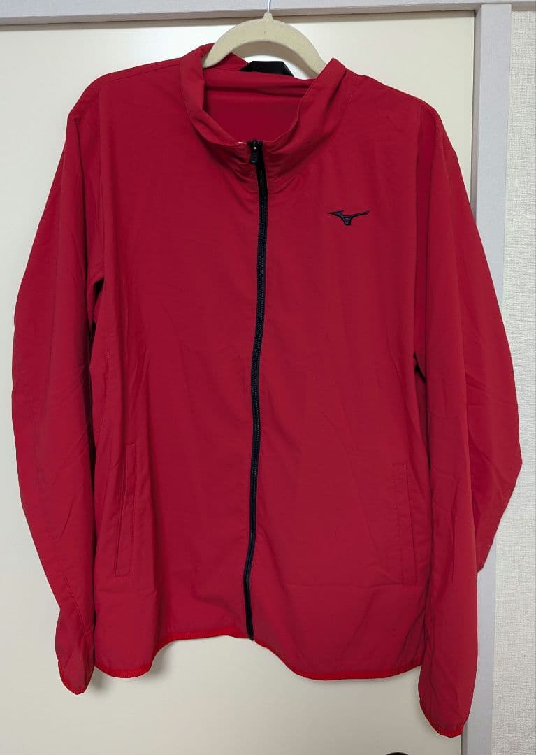 【断捨離】Mizuno 赤 ウィンドブレーカー 収納可能