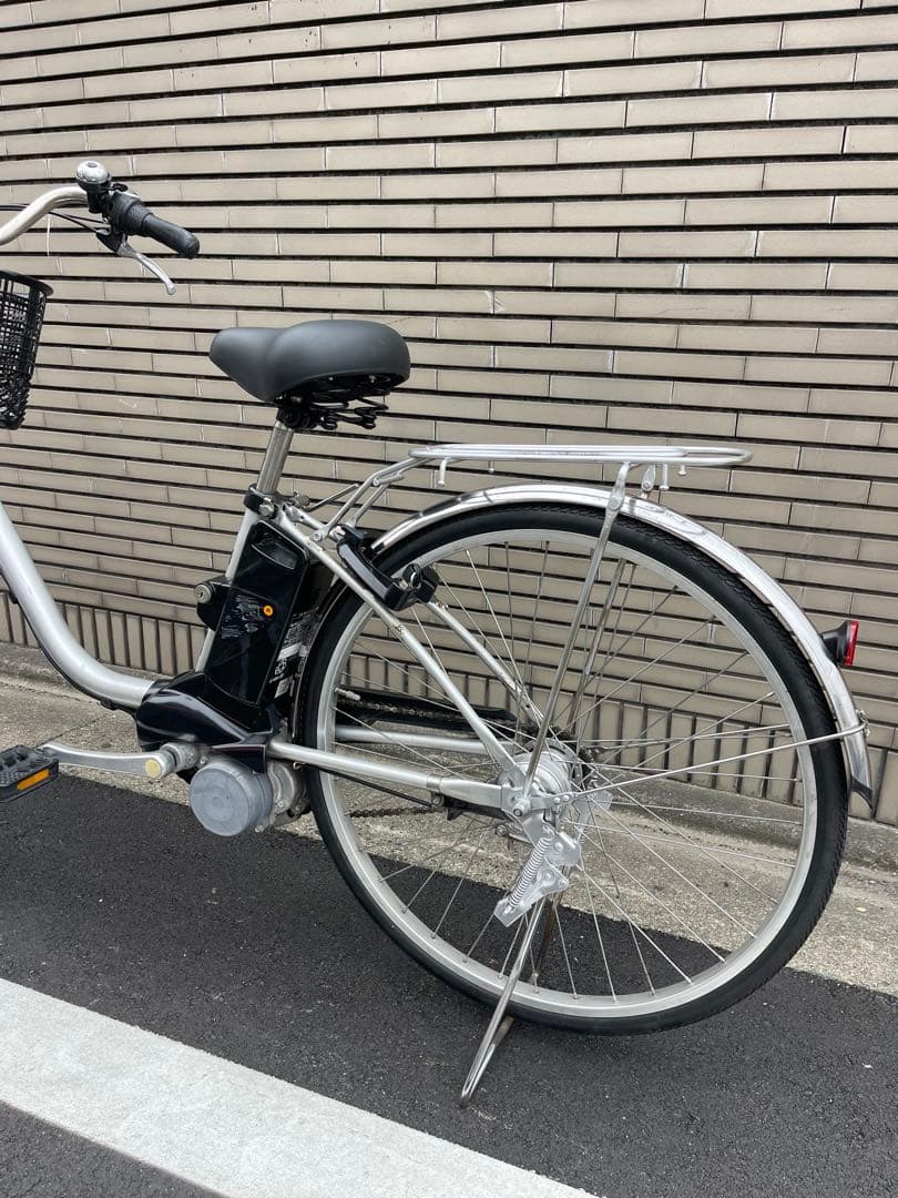 パナソニック電動アシスト自転車 シルバー バスケット付き26DPBA12