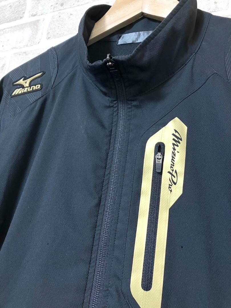 【早い者勝ち✨】ミズノプロ メンズ フルジップジャケット M 黒 ブラック系