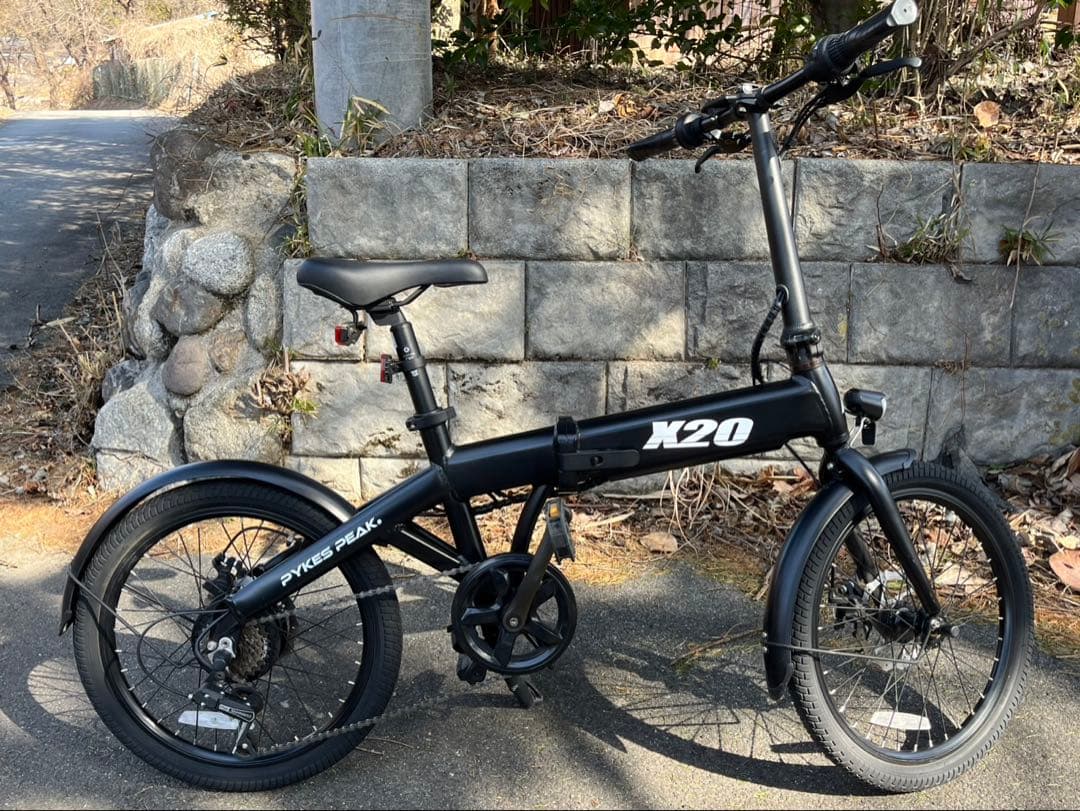 【送料無料】PYKES PEAK X20 電動アシスト自転車折りたたみ走行距離少