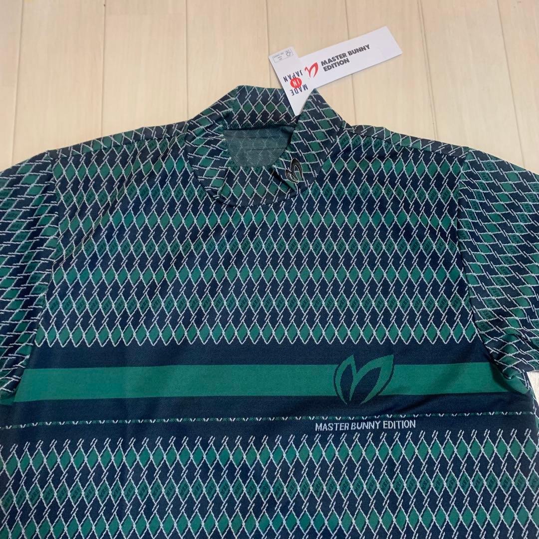 新品【マスターバニー】6/LL メンズ　半袖モックネック　ゴルフシャツ 日本製