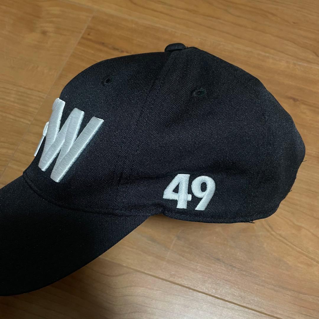 tfw49 キャップ　帽子　ブラック　ゴルフ