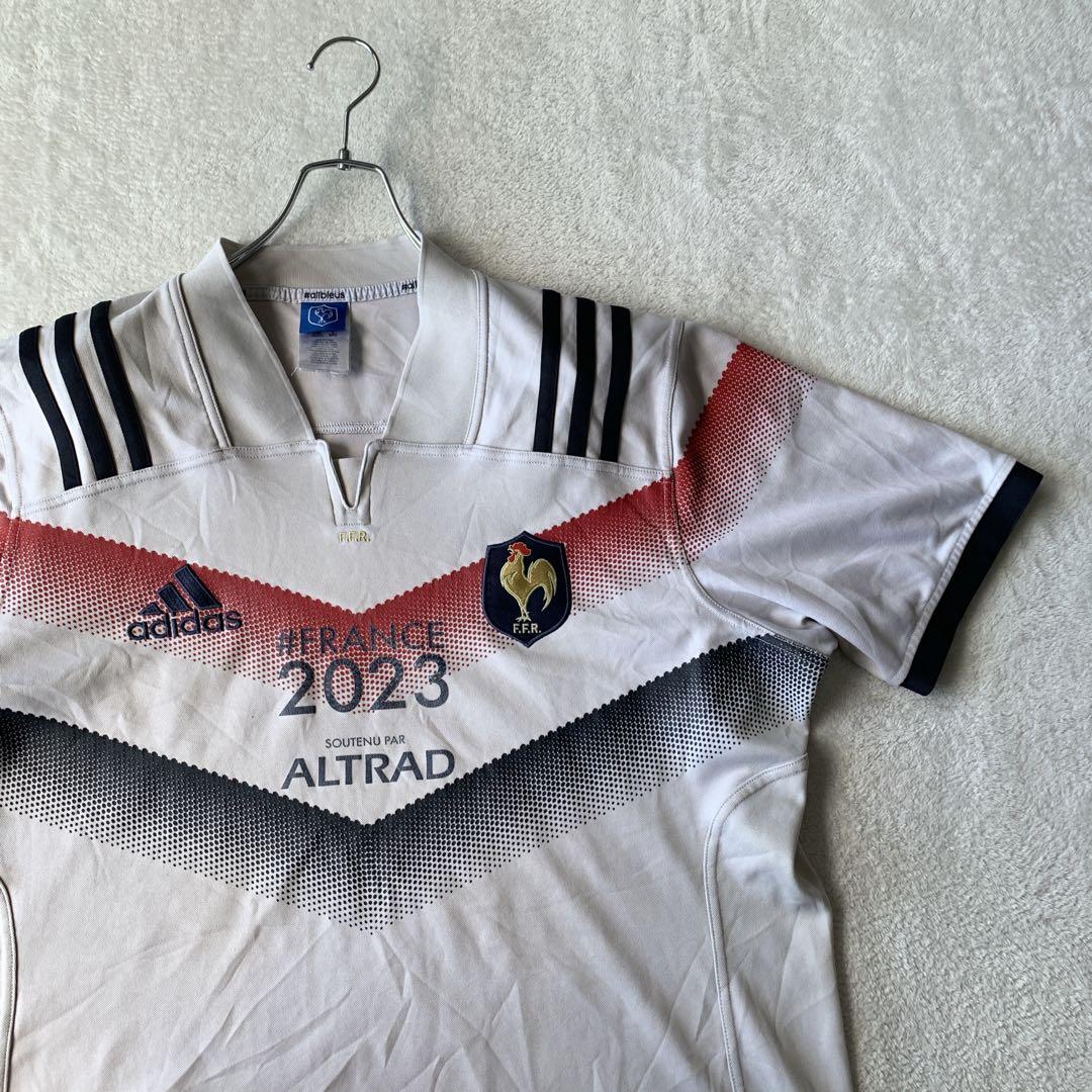 希少 アディダス 2023年 ラグビー フランス代表 ジャージ ゲームシャツ