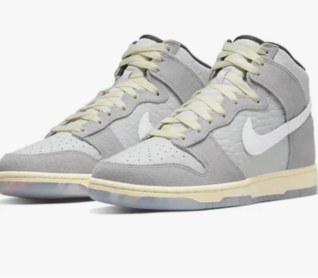 NIKE DUNK HIGH PRMグレー/ホワイト　29.5cm