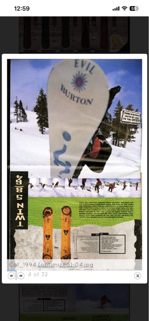 Burton TWIN 158 イグチ YES NO ツイン 1994