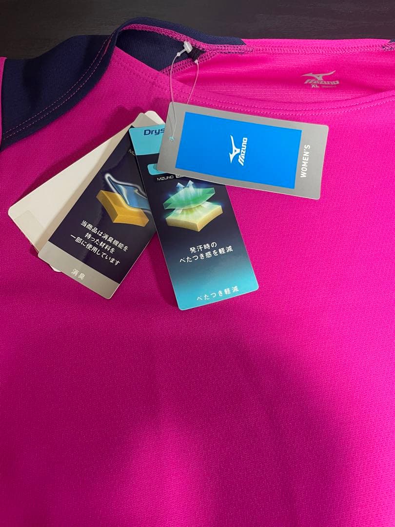 【 MIZUNO／ミズノ 】バドミントン　ウエアトップス　ゲームシャツ　XL