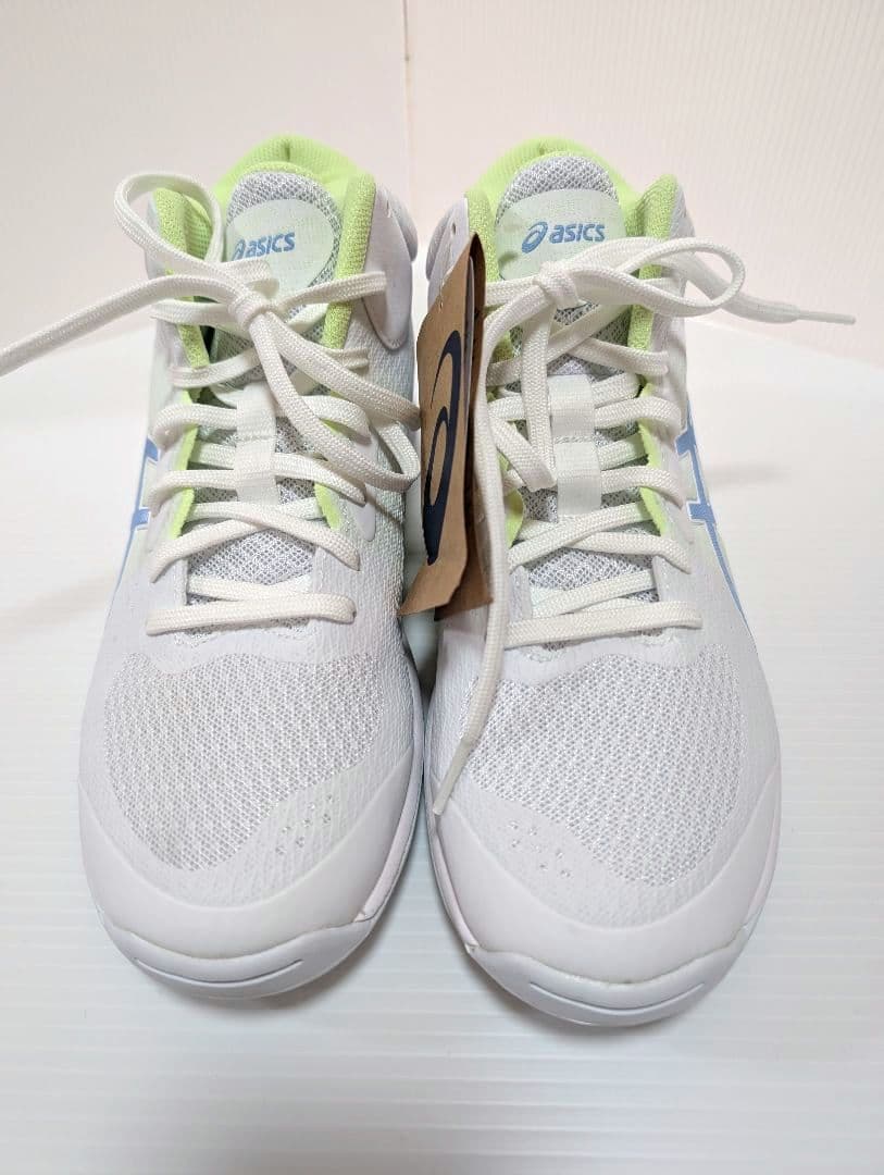 asics アシックスバスケットボールシューズ ホワイト/ライトグリーン25cm