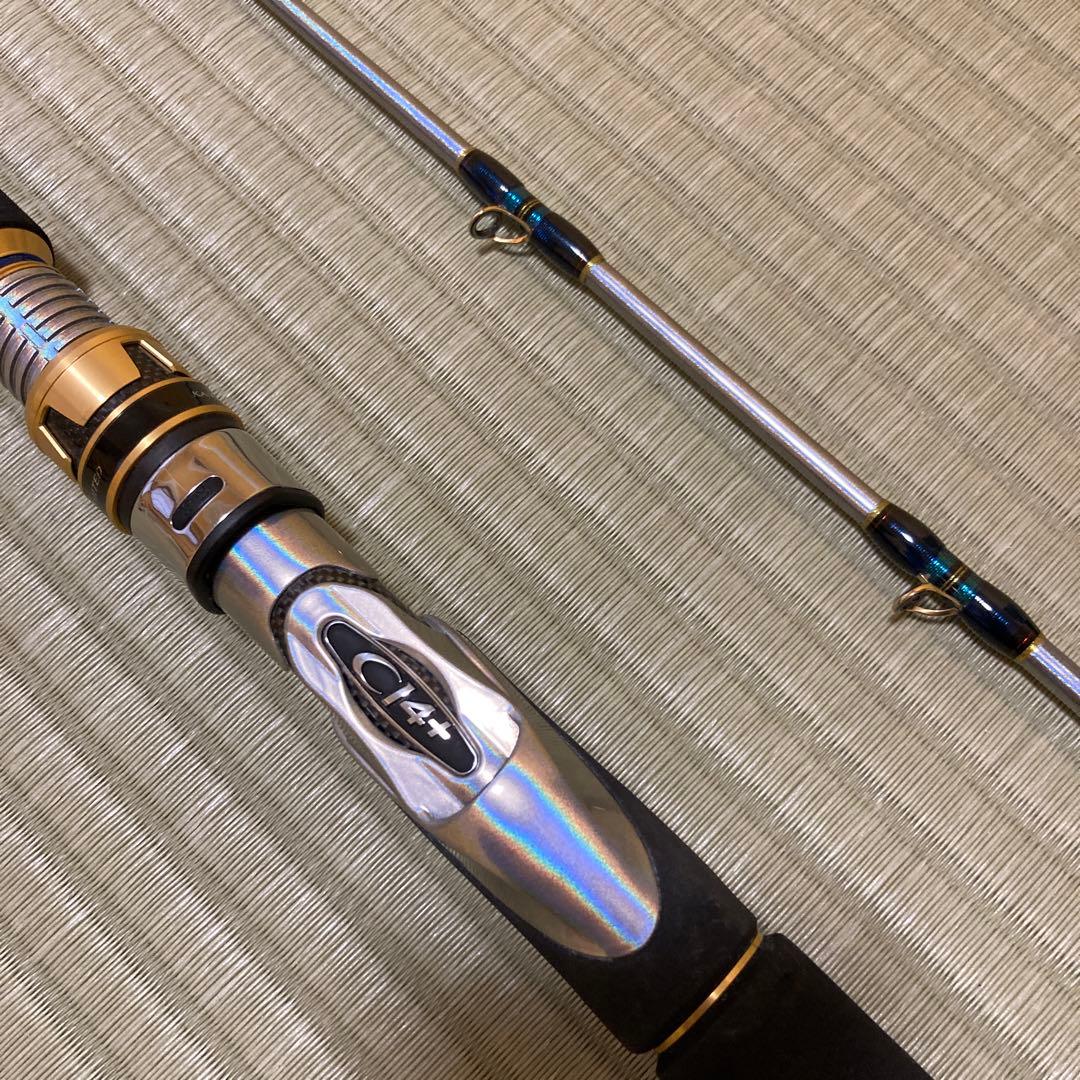 【美品】シマノ海攻青物リミテッドM H240 煌きマジョーラパールホワイト