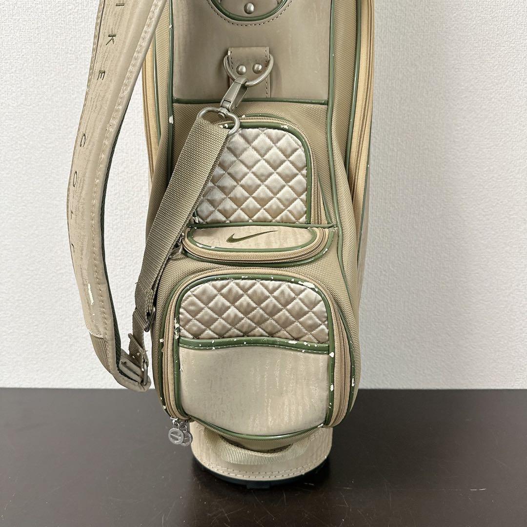 NIKE GOLF 希少キルティング キャディバッグ 5分割 ベージュ×カーキ