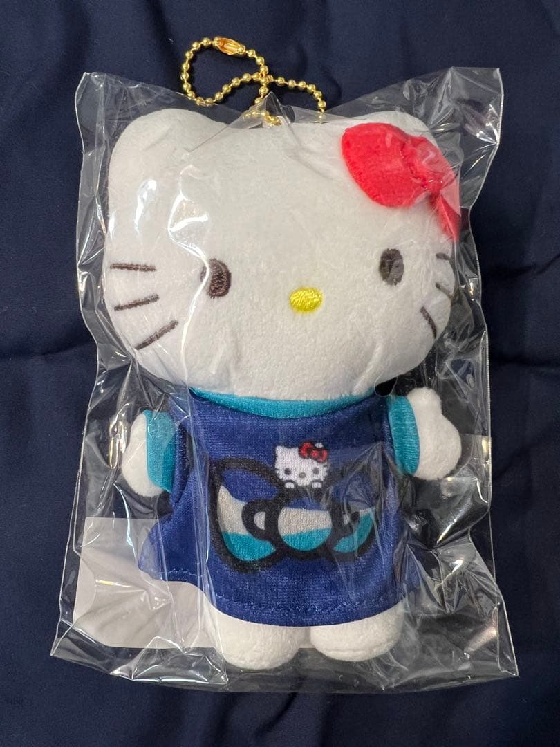 ハローキティ Jリーグコラボ（アビスパ福岡）ぬいぐるみ&アクリルキーホルダー