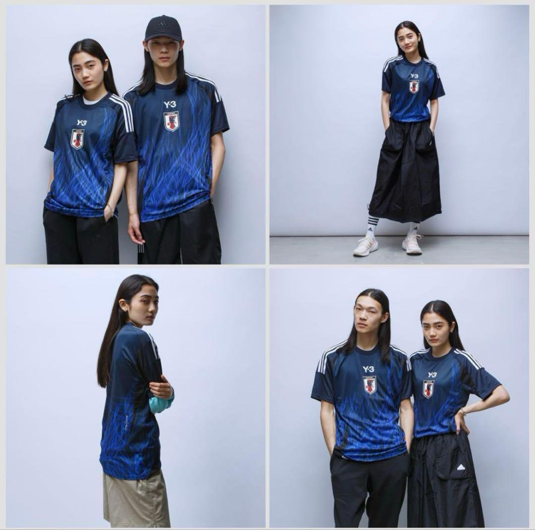 アディダス Y-3サッカー日本代表2024 ホームレプリカユニフォーム上下セット