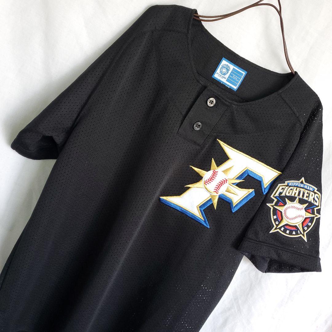 北海道日本ハムファイターズ 日ハム 半袖 ウェア サード 野球 黒 ユニフォーム