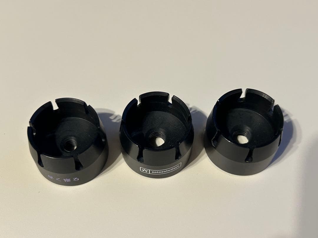 インアバンス　ZERO CAP（ゼロキャップ）　全てブラック　3点セット
