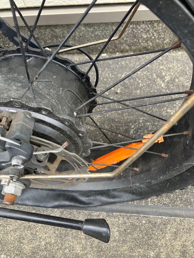 ジャンク品　E-BIKE 電動アシスト自転車 グレー ファットタイヤ