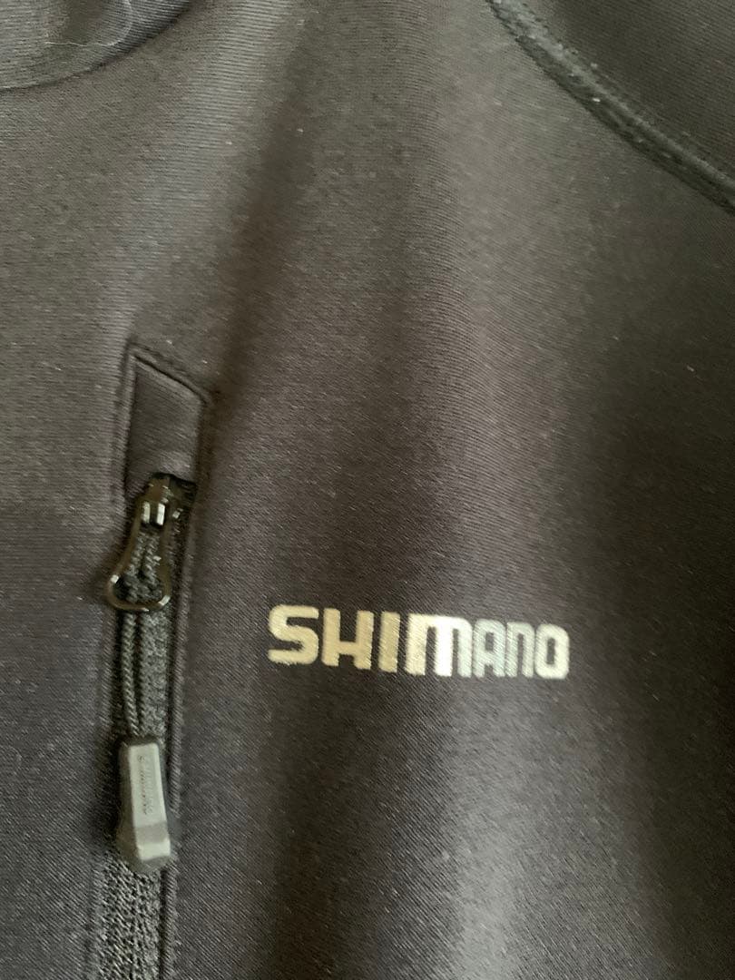 P SHIMANO フィッシングジャケット 2XL サイズ 黒赤