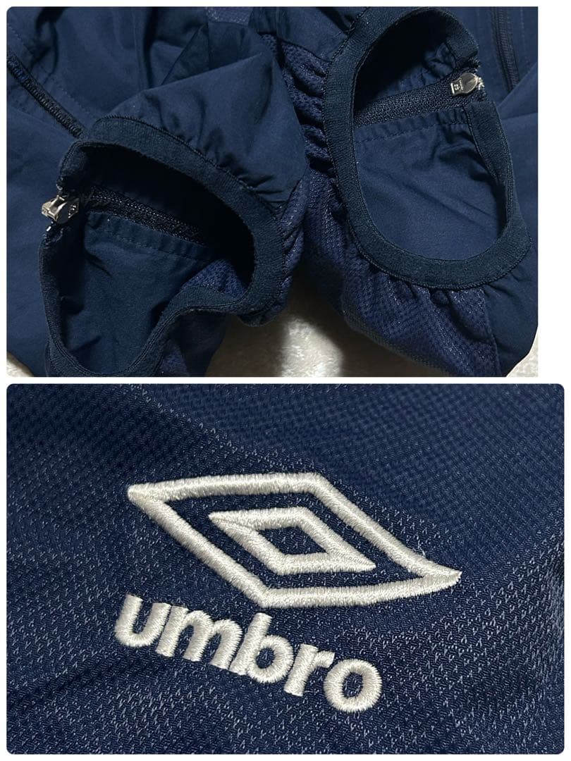 アンブロ　ピステ　セットアップ　パンツ M デサント製　裾ファスナー　刺繍ロゴ
