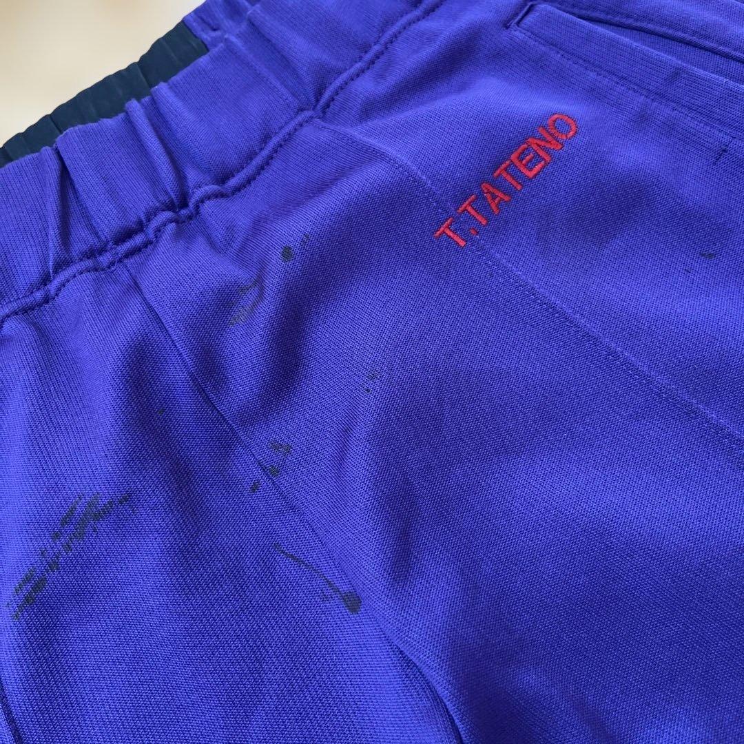 adidas 紫 ジャージパンツ、デサント