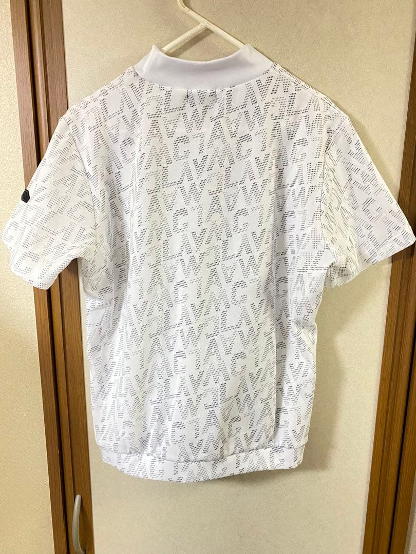 キャロウェイ ゴルフウェア 半袖 ホワイト モックネック　Lサイズ