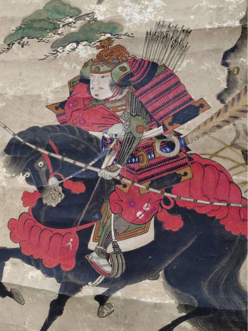 3-3392 掛軸　佐竹曙山　秋田蘭画