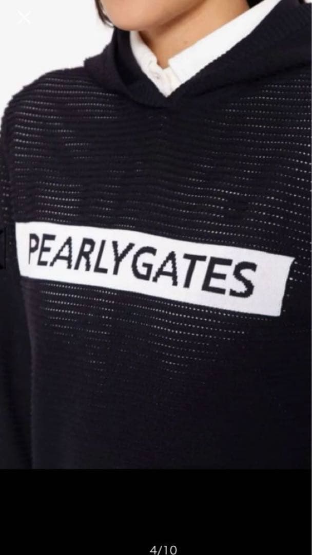 PEARLY GATES フード付きメッシュパーカー　フーディー サイズ１